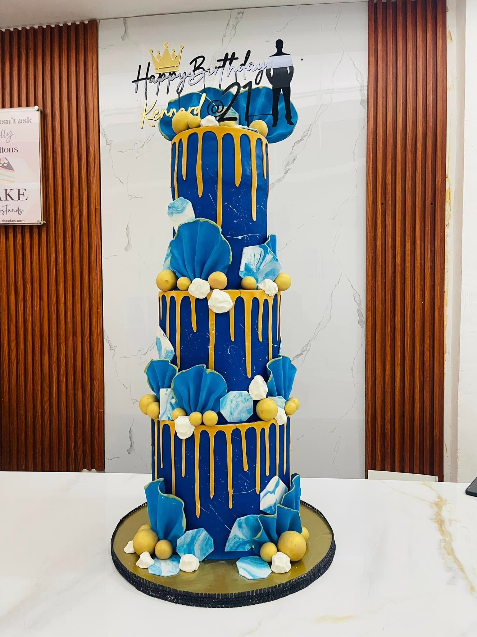 Midnight Blue & Gold photo